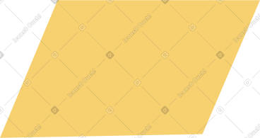 Yellow parallelogram PNG, SVG