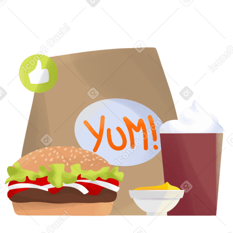 Ordering ready meals PNG, SVG