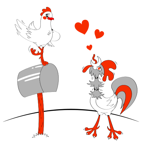 Rooster tackle Illustration in PNG, SVG
