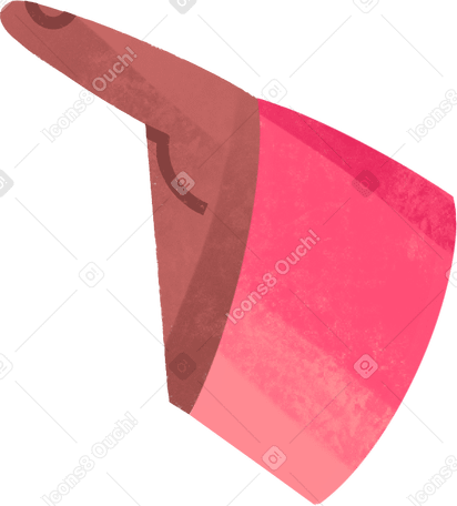 hand with pink sleeve PNG, SVG