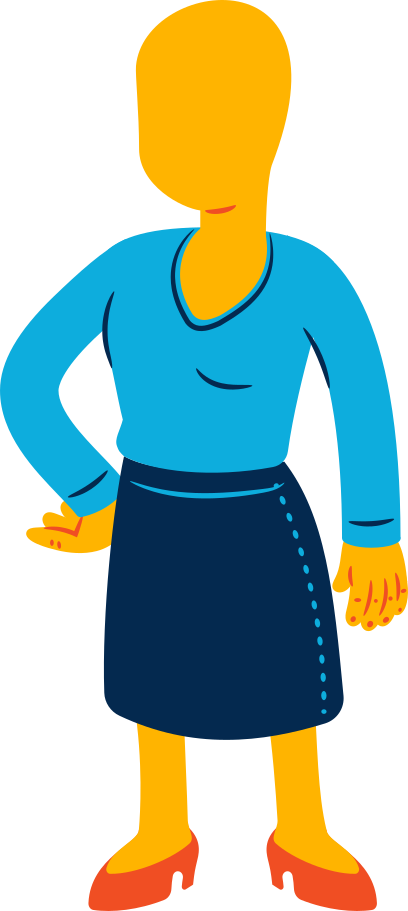 woman standing Illustration in PNG, SVG