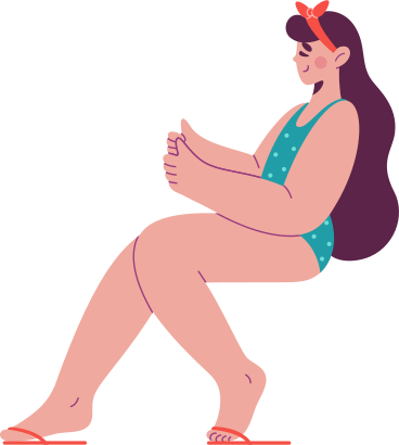 Fille de relaxation PNG, SVG