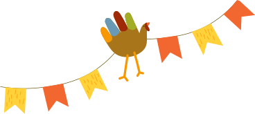 Thanksgiving garland PNG, SVG