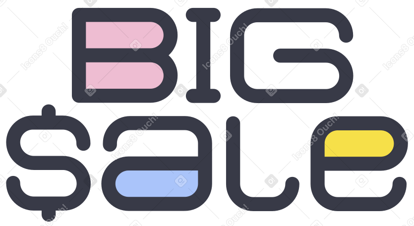 lettering grande vendita PNG, SVG