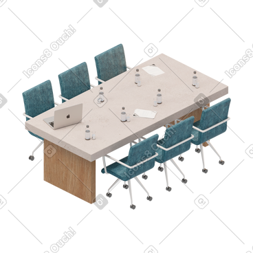 Illustrations vectorielles style 3D Rooms aux formats PNG et SVG