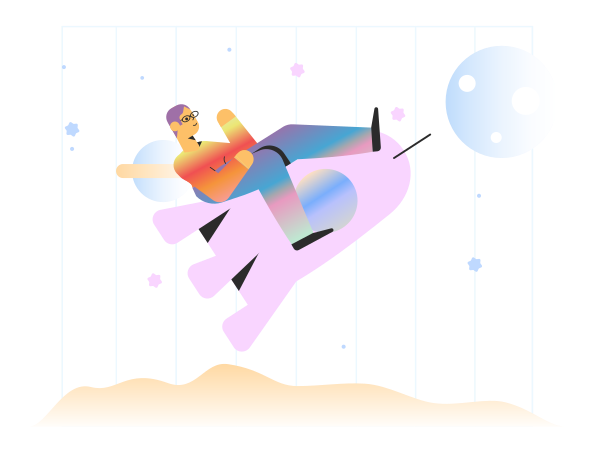Space Illustration in PNG, SVG