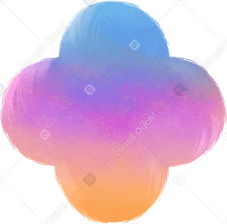 colored abstraction stain Illustration in PNG, SVG