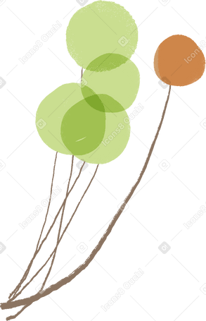 ballons Illustration in PNG, SVG
