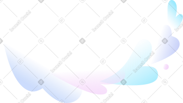 Whirlwind of splashes pastel colors PNG, SVG