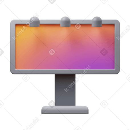 3D billboard PNG, SVG