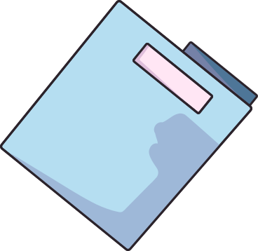 Blue paper folder в PNG, SVG