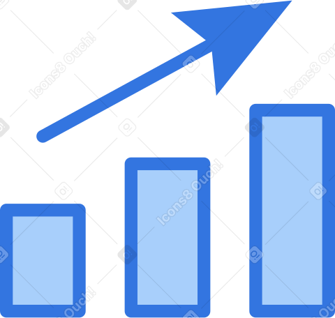 Icona del grafico in crescita PNG, SVG