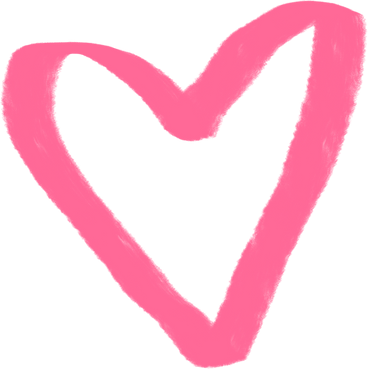 lined pink heart PNG, SVG