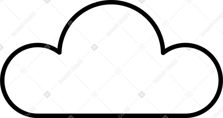 white cloud PNG, SVG