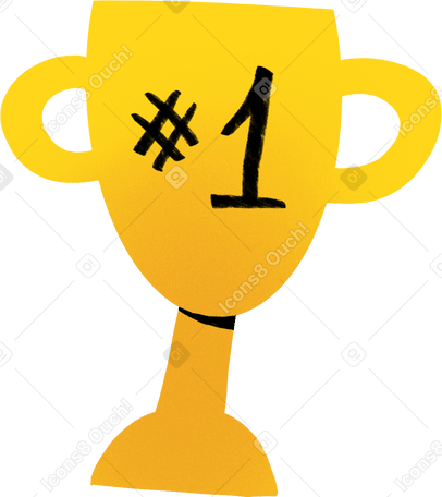 first place cup PNG, SVG