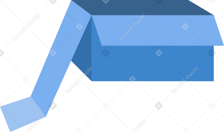 box blue Illustration in PNG, SVG