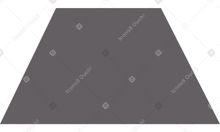 trapeze grey PNG, SVG