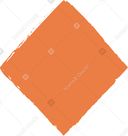 orange rhombus Illustration in PNG, SVG