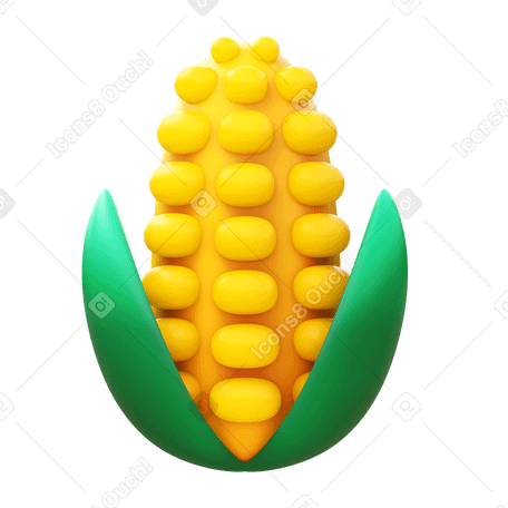 3D corn в PNG, SVG