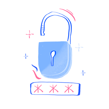 Lock with password PNG, SVG