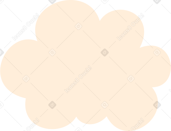 cloud Illustration in PNG, SVG