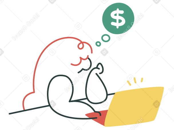 Currency trading Illustration in PNG, SVG