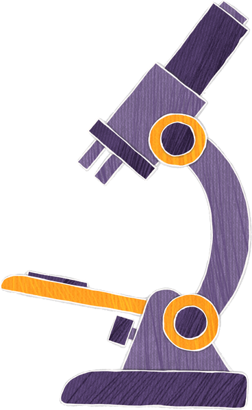 purple microscope PNG, SVG