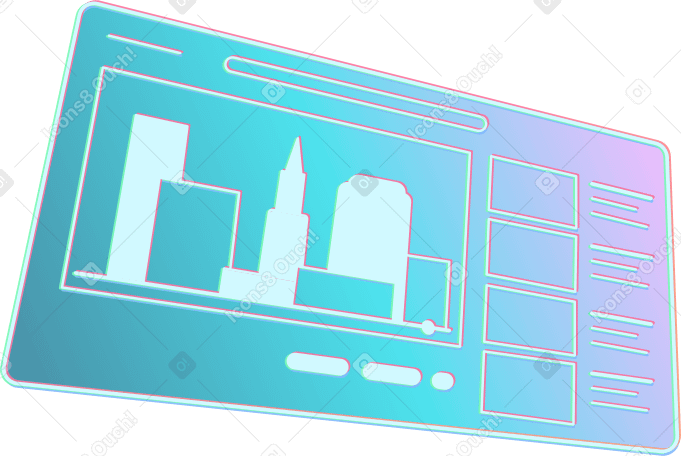 city phone screen PNG, SVG