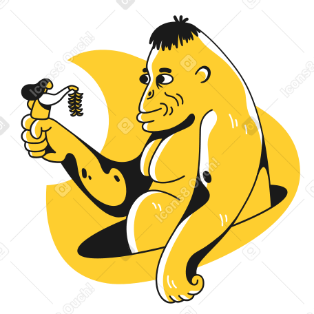 Giving bananas PNG, SVG