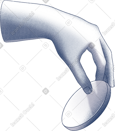 hand holding a coin PNG, SVG