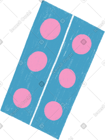 packaging of pink pills PNG, SVG