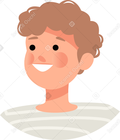 smiling man face PNG, SVG