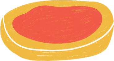 sandwich with jam PNG, SVG