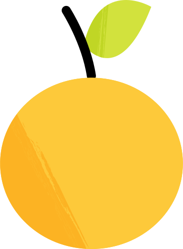 Gelber apfel mit blättern PNG, SVG