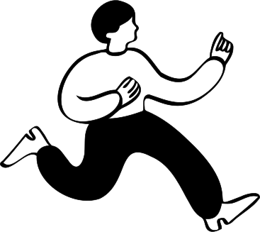 mann rennt PNG, SVG