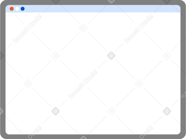 tablet with browser window PNG, SVG