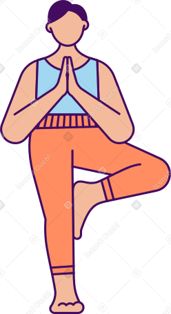 Baum-pose-yoga PNG, SVG