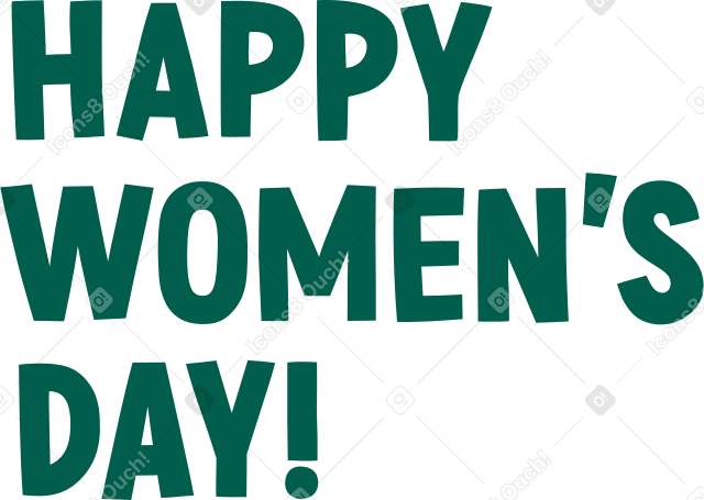 text happy women's day PNG, SVG