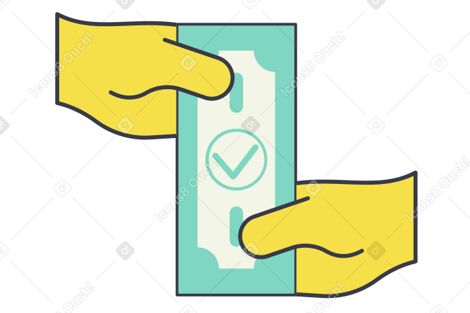 Successful payment Illustration in PNG, SVG