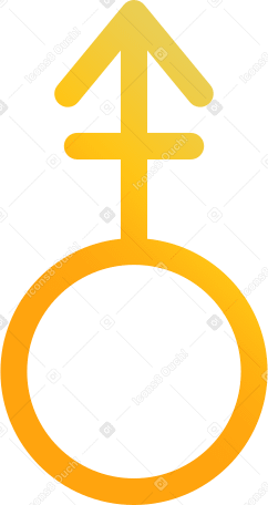 androgyne sign Illustration in PNG, SVG