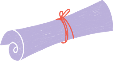 scroll with red ribbon PNG, SVG