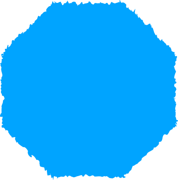 Octógono azul celeste PNG, SVG