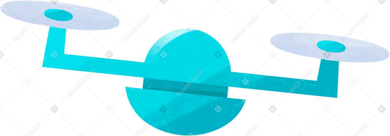 blue drone PNG、SVG