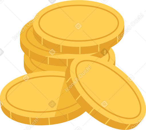 стопка монет в PNG, SVG