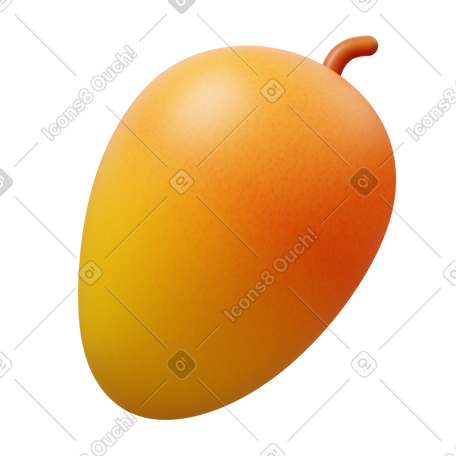 3D mango PNG, SVG