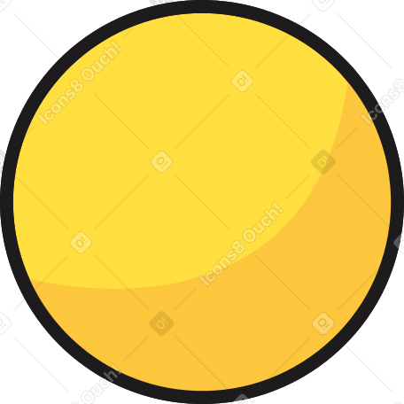 big yellow circle PNG, SVG