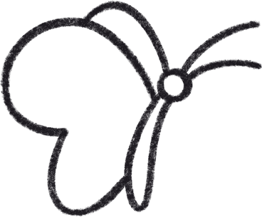 Butterfly side view PNG、SVG