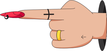 hand zeigt nach links PNG, SVG