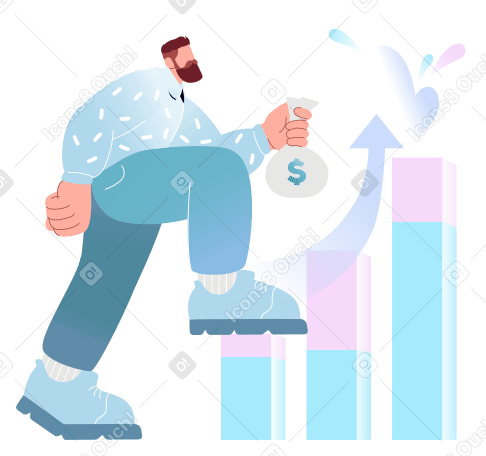 Business growth or career ladder PNG, SVG