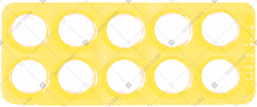 Yellow pills PNG, SVG